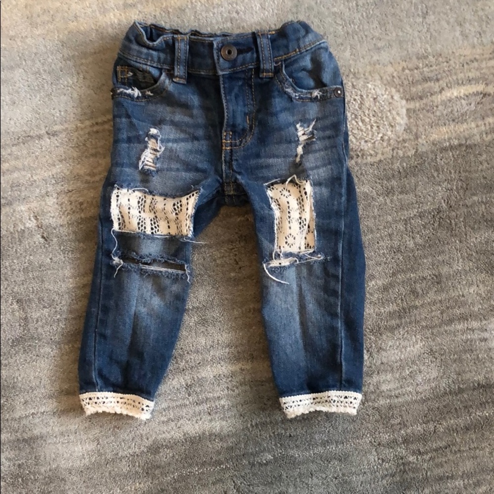 Boho denim jeans